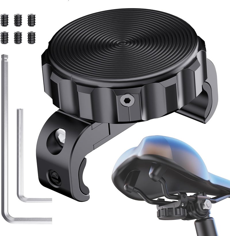 Dr.DJ for AirTag Bike Mount Hidden Under Seat - Waterproof Bike Airtag Holder, Anti-Theft GPS Tracker Case for Apple Tag, Heavy-duty Metal & ABS Material Includes Mounting Tools, for Bicycle, MTB/E-Bike - Image 1